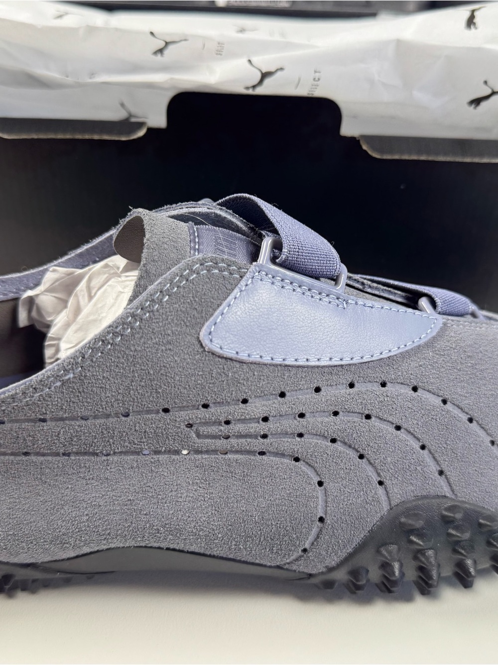 Puma Men's Slate Blue Suede Athletic Shoes